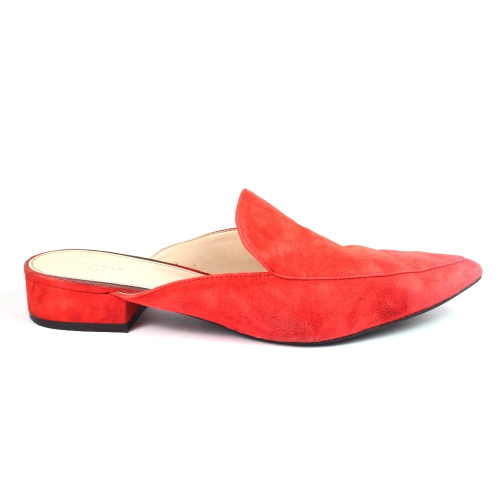 Cole Haan Womens Mule Flats Piper Red Grand OS 8.5